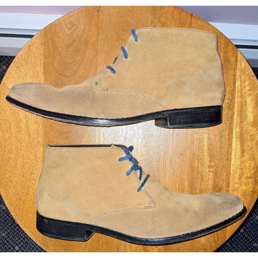 Cole Haan Men's 10M Air Colton Tan Suede Leather Chukka Boots C08570